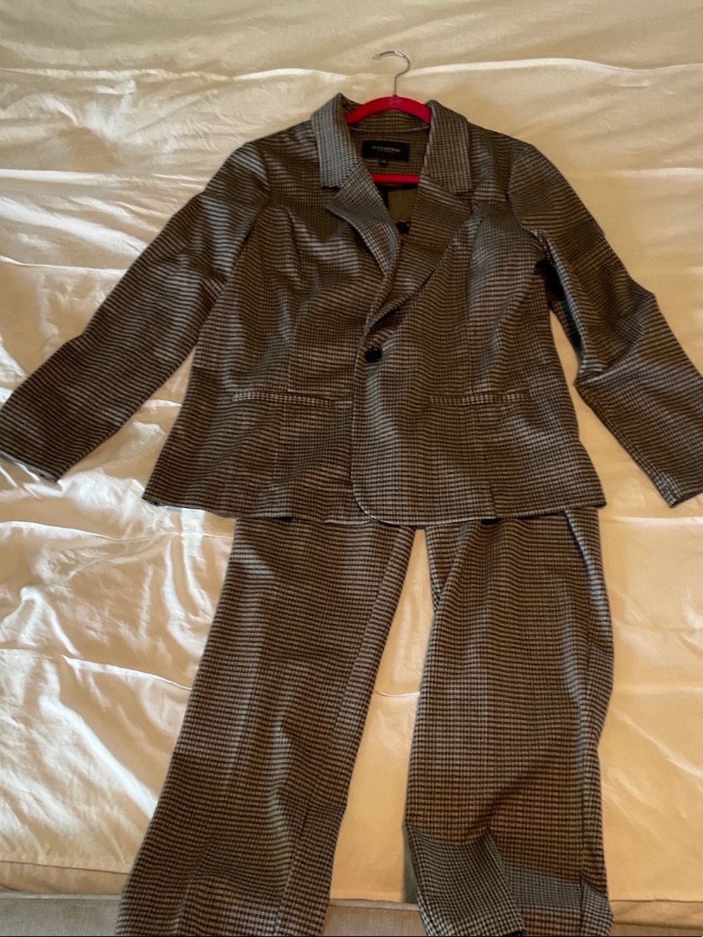Liverpool Black and White Houndstooth Women's Blazer & Pants Set